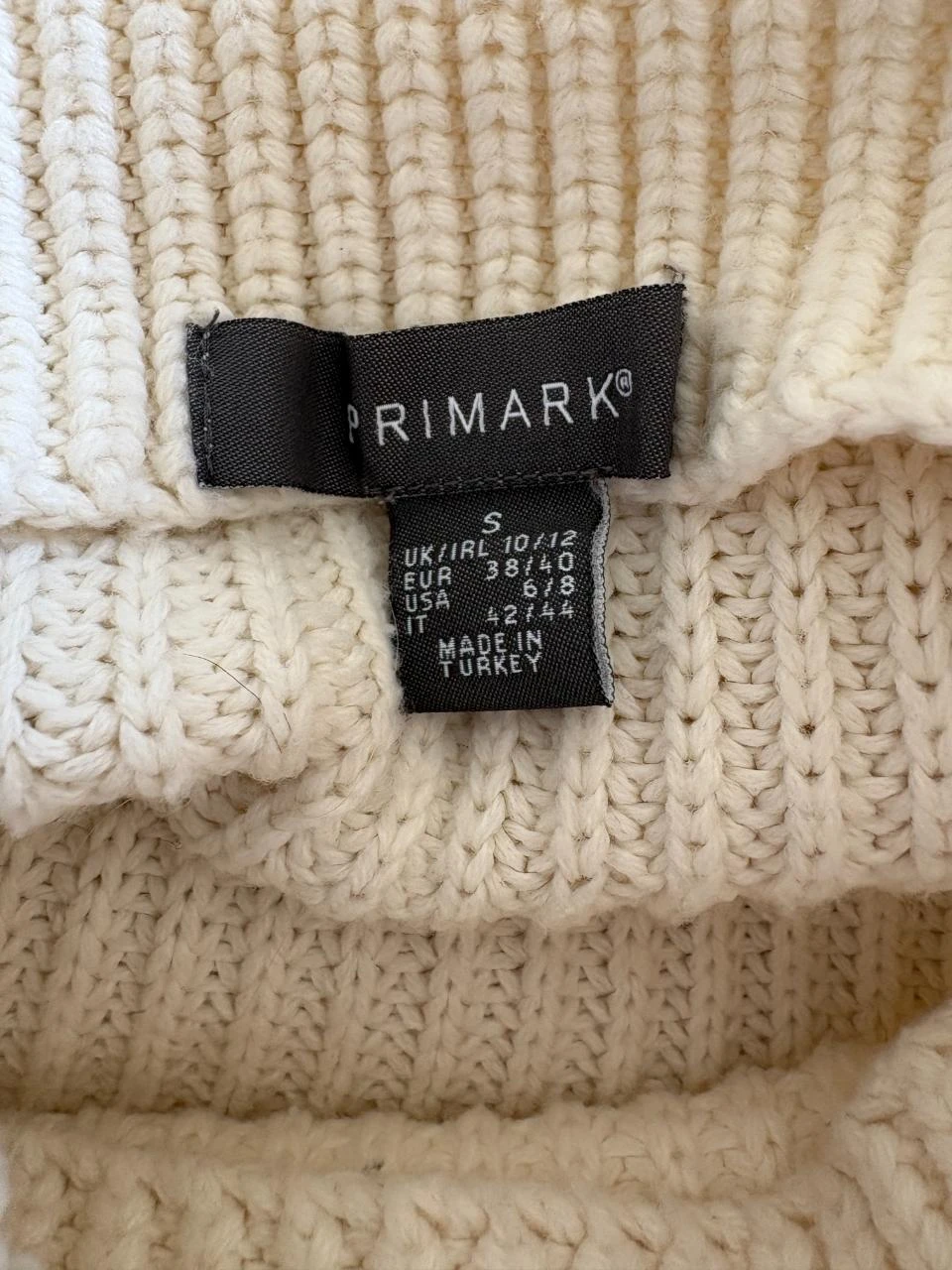 Regata Primark sem mangas e oversized – Gola alta – Lindo motivo de tricô – Tamanho P – photo 8